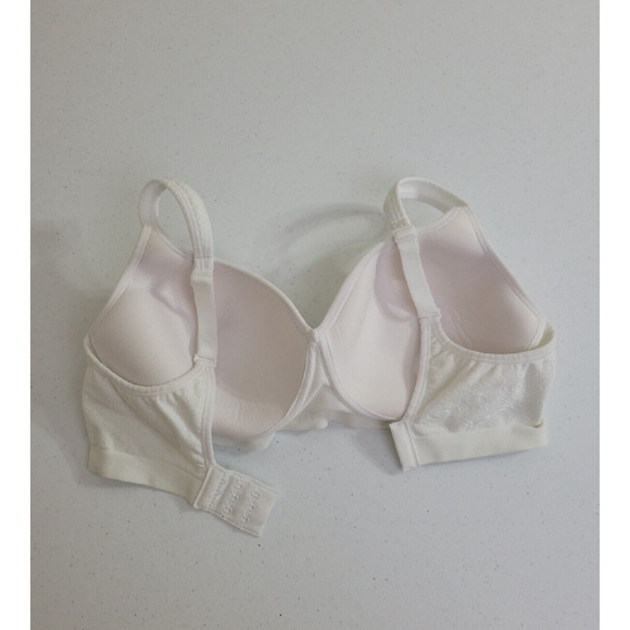 Bali Comfort Revolution White Shaping Smoothing Convertible Wire Free Bra SZ 38D - Picture 8 of 9